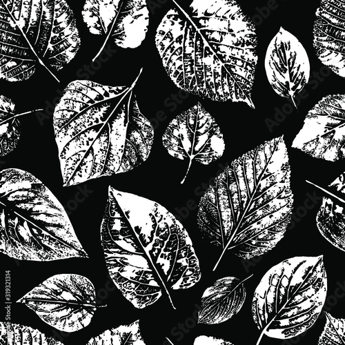 Black White Seamless Pattern With Stamp Leaves Endless Texture For Nature Design Monochrome Pattern For Fabric Wallpaper Background Print Packaging Stock Vector Pattern Stock Vector Adobe Stock Black White Seamless Pattern With Stamp Leaves Endless Texture For Nature Design Monochrome Pattern For Fabric Wallpaper Background Print Packaging Stock Vector Pattern Stock Vector Adobe Stock