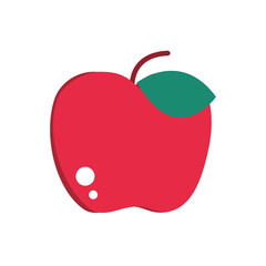 Poster - apple fruit fresh harvest icon design