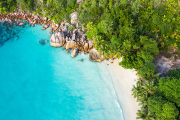 Wall Mural - Praslin Island Anse Lazio beach in Seychelles 