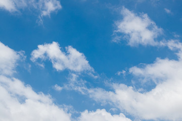 blue sky with white clouds