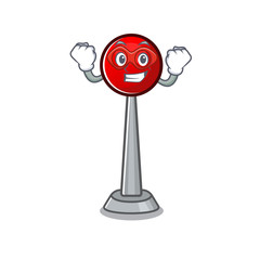 Sticker - Smiley mascot of antenna dressed as a Super hero