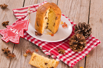 Panettone, italian christmas cake.