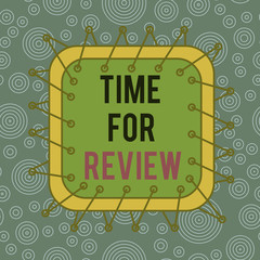 Wall Mural - word writing text time for review. business photo showcasing evaluation feedback moment perforanalys