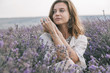 © Alena Ozerova - Boho styled model in lavender field