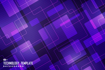 Poster - abstract technology of ultraviolet square pattern design of new trend artwork background. illustrati