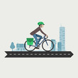 Cycling commuter, velotaf