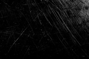 Poster - white scratches isolated on black background