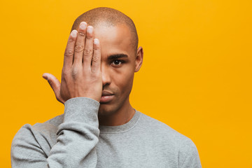 Portrait of an attractive confident casual young man