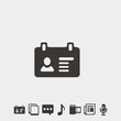 © LiveLove - id card icon vector illustration symbol for website and graphic design