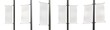 © Виктор Рак - Set of Different Angles of Empty Lamp Post Banners Isolated on White Background. Standard Size of Canvas. Realistic 3D Render.