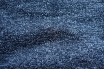 Wall Mural - Rippled dark heather blue woolen fabric from above