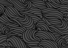 Seamless Wave Pattern. Background With Sea, River Or Water Texture.