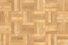 High Resolution Of A Wooden Parquet With Rectangular And Square Tiles - Texture And Background Top View