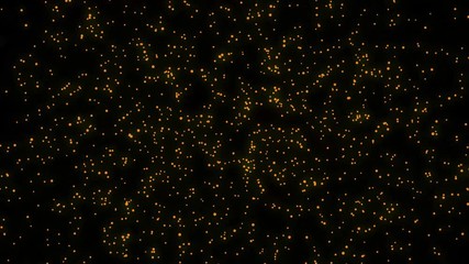 Wall Mural - abstract bokeh glitter lights background of flickering gold particles and light flare