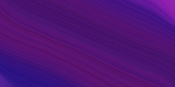 liquid modern graphic style with modern soft swirl waves background design with indigo, purple and dark orchid color