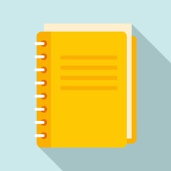 Poster - school notebook icon. flat illustration of school notebook vector icon for web design