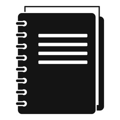 Poster - school notebook icon. simple illustration of school notebook vector icon for web design isolated on 