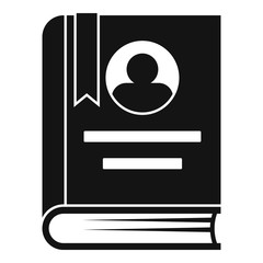Fototapete - University book icon. Simple illustration of university book vector icon for web design isolated on white background