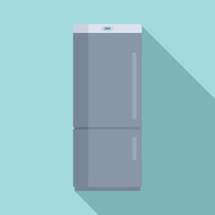 Sticker - Fridge icon. Flat illustration of fridge vector icon for web design