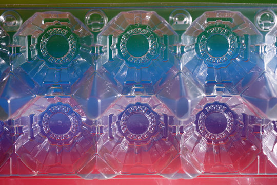 Graphic elements photographed in the studio with flash light
