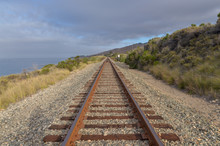 Pacific Coast Railroad In Santa Barbara County, California