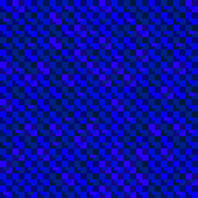 Interweaving Mosaic Of Blue Intersecting Squares And Dark Blocks.