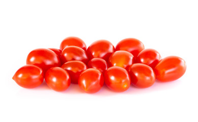 Poster - Cherry tomatoes isolated on white background, food healhty concept