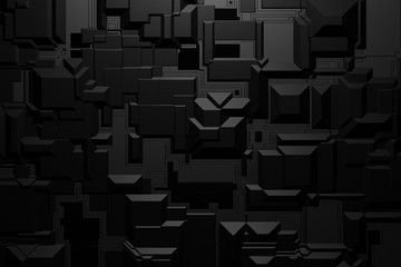 Wall Mural - abstract background with dark concept. 3d rendering.
