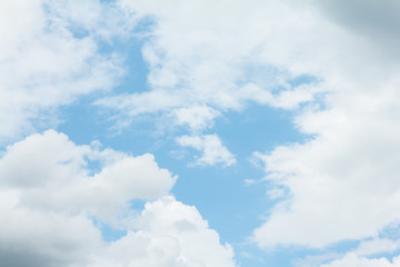 Wall Mural - blue sky and clouds in the weather day outdoor nature environment abstract background