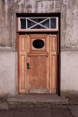 Wall Mural - Old Door With An Oval Window