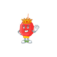 Sticker - A stunning of chinese lantern stylized of King on cartoon mascot style