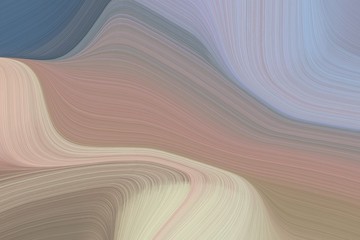 Poster - abstract fluid lines and waves wallpaper design with rosy brown, dim gray and pastel blue colors. art for sale. can be used as wallpaper, card, poster or canvas