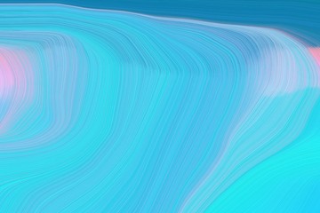 abstract clean and fluid lines and waves canvas design with medium turquoise, light steel blue and steel blue colors. art for sale. good wallpaper or canvas design