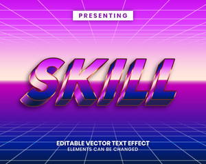 Poster - The winner word with vibrant gradient editable text effect