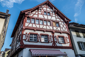 houses with decorated facades in Stein am Rhein