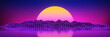 © Robert Kneschke - 80er Jahre Synthwave Retro Neon Landschaft