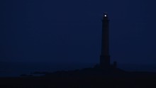 Lighthouse At Night At Cap De La Hague, Normandy, France
