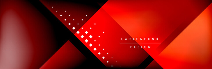 Aufkleber - Abstract background - squares and lines composition created with lights and shadows. Technology or business digital template
