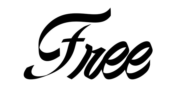 free hand drawn lettering phrase illustration