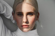 © Viktoriya Savinkova - Fashion beauty portrait of young beautiful woman with shadow on her face