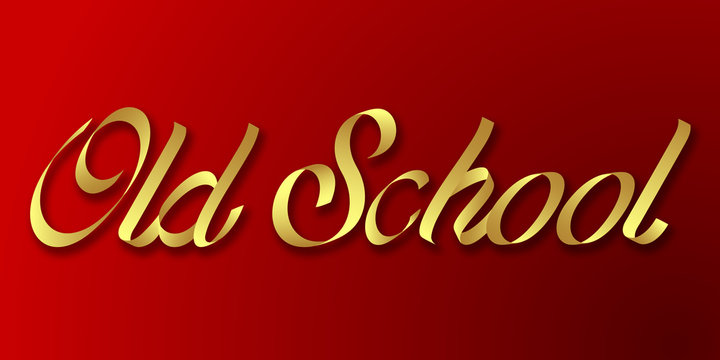 old school hand drawn lettering phrase illustration