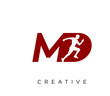 md run logo design vector icon symbol