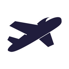 Wall Mural - airplane flying transport isolated icon