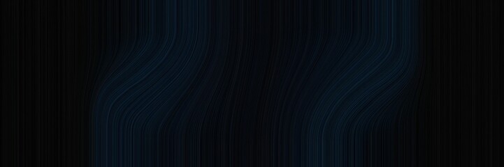 Aufkleber - flowing designed horizontal header with black, very dark blue and very dark green colors. dynamic curved lines with fluid flowing waves and curves