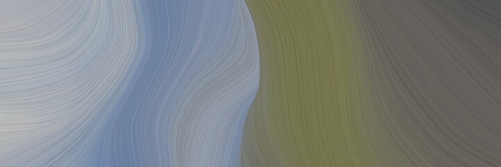 Aufkleber - dynamic header with dim gray, dark gray and light slate gray colors. dynamic curved lines with fluid flowing waves and curves