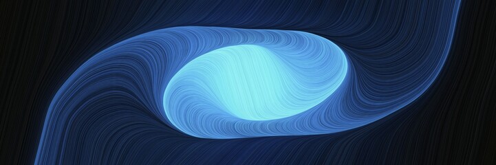 Aufkleber - decorative header with very dark blue, steel blue and sky blue colors. dynamic curved lines with fluid flowing waves and curves