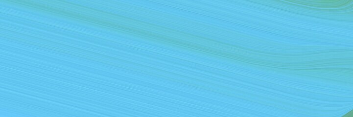 Aufkleber - decorative header with sky blue, medium aqua marine and light sky blue colors. dynamic curved lines with fluid flowing waves and curves