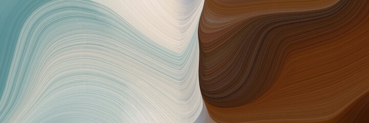 Aufkleber - moving banner with chocolate, silver and brown colors. dynamic curved lines with fluid flowing waves and curves