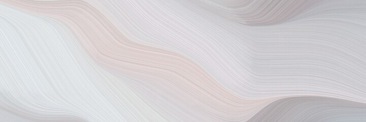 Aufkleber - flowing horizontal banner with light gray, lavender and dark gray colors. dynamic curved lines with fluid flowing waves and curves