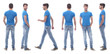 © ASDF - side view . modern young man in jeans.